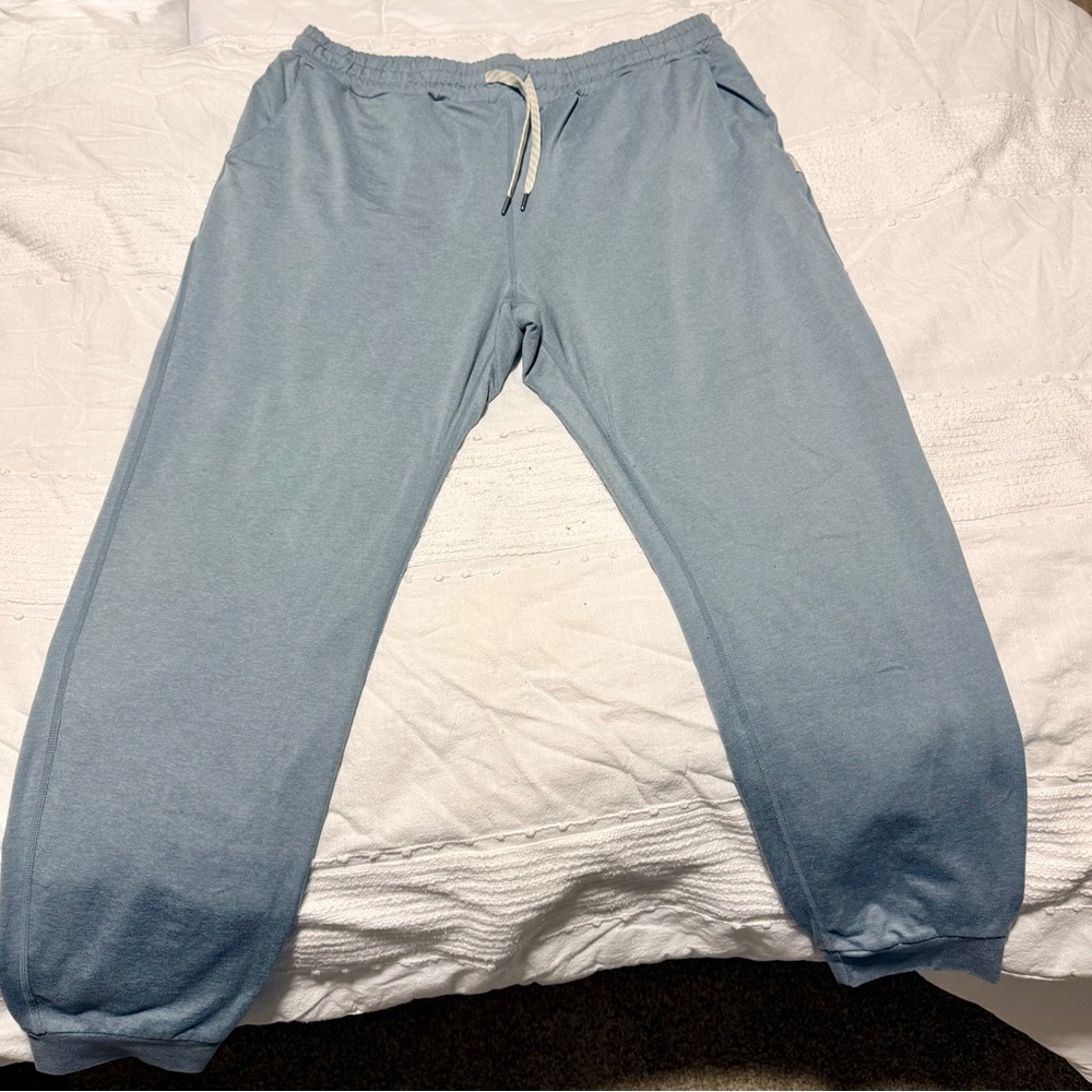 Vuori Light Blue Performance Jogger Sweatpants